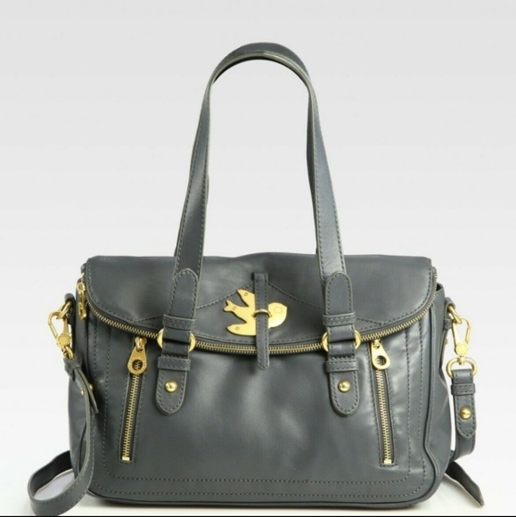 Marc Jacobs Handbags - MARC JACOBS leather satchel gorgeous pewter & gold